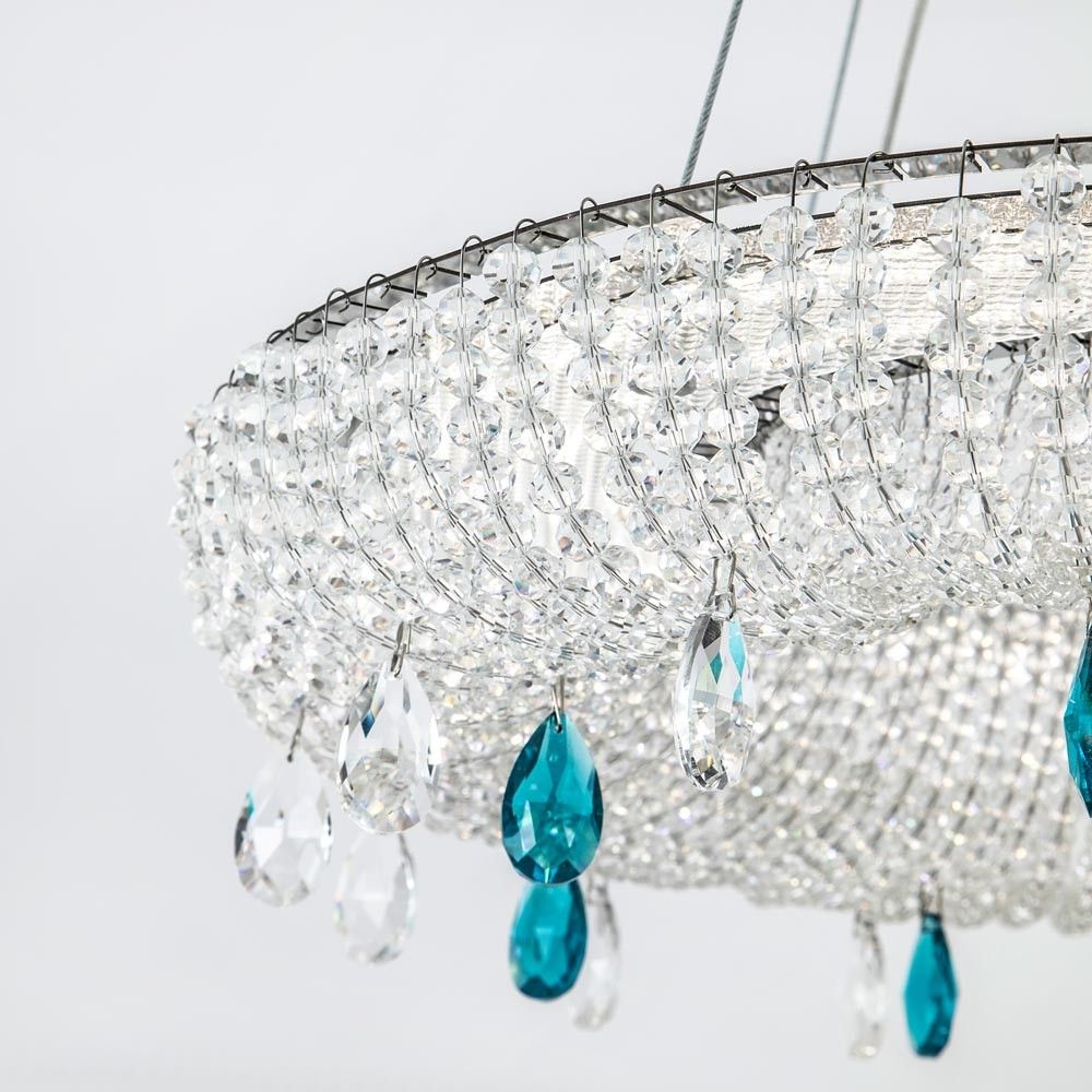 Подвесная люстра 50*50*120 см, LED 35W, 3000 / 6000K, Хром MODELUX ML.2306.500