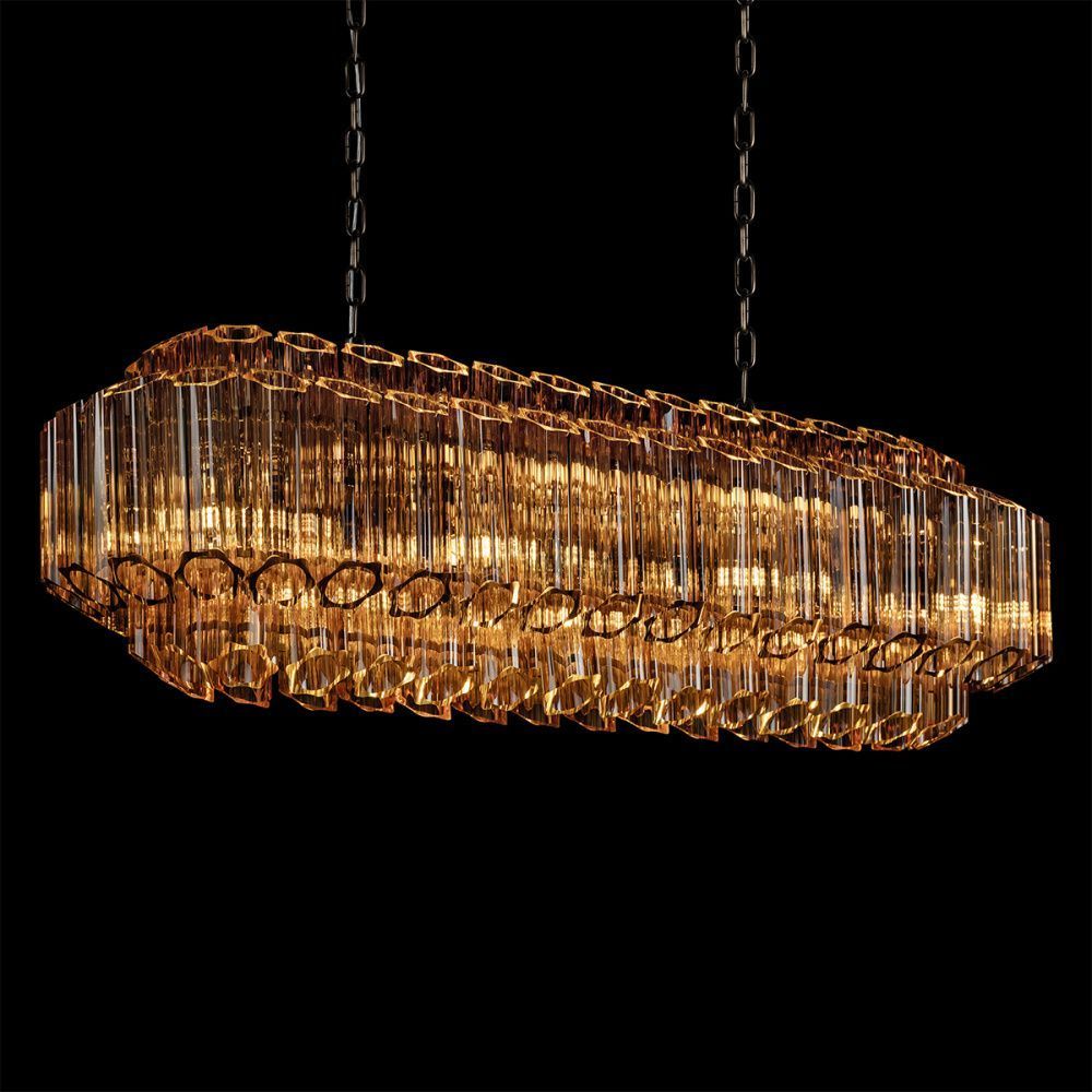 Подвесная люстра 102 см, Loft IT Celebration 10579/1000R Amber, бронза