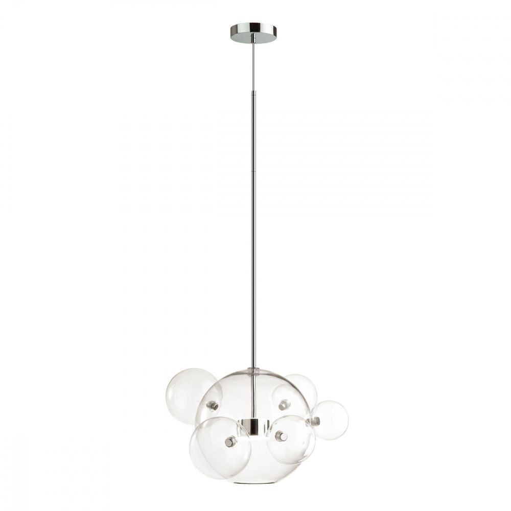Светильник подвесной Odeon Light Bubbles 4802/12LB, диаметр 53 см, хром