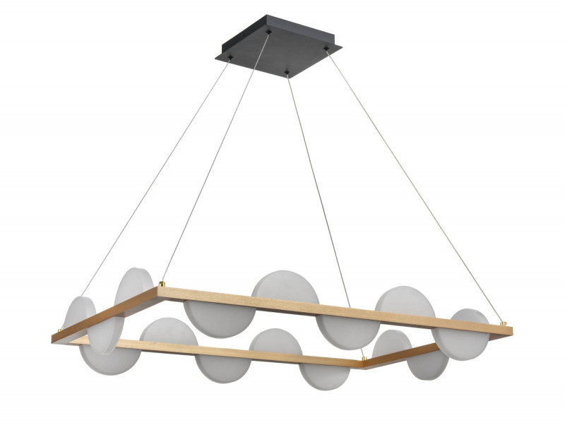 Подвесной светильник 58*88*128 см, 1*LED черный, шампань Vele Luce Drop VL7194P16