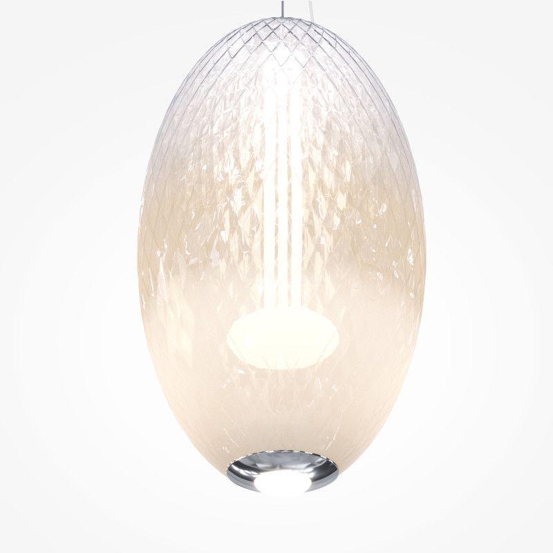 Подвесной светильник 25*25*345 см, LED*19W, 3000K, Maytoni Bruma MOD397PL-L19CH3K, хром