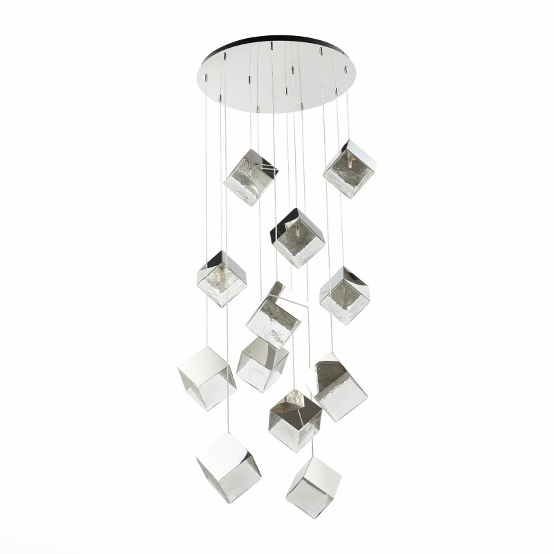 Светильник подвесной 83 см, ST LUCE RIELLO SL1182.103.12 Хром