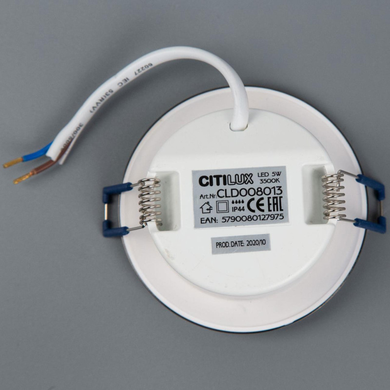 Встраиваемый светильник 8 см 5W 3500K Citilux Акви CLD008013  бронза