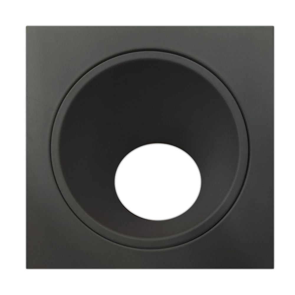 Светильник встраиваемый 11*11*9,5-9,5 см, вр 9,8 см, 1*GU10*12W, Mantra Brandon MAN6903, матовый чёрный