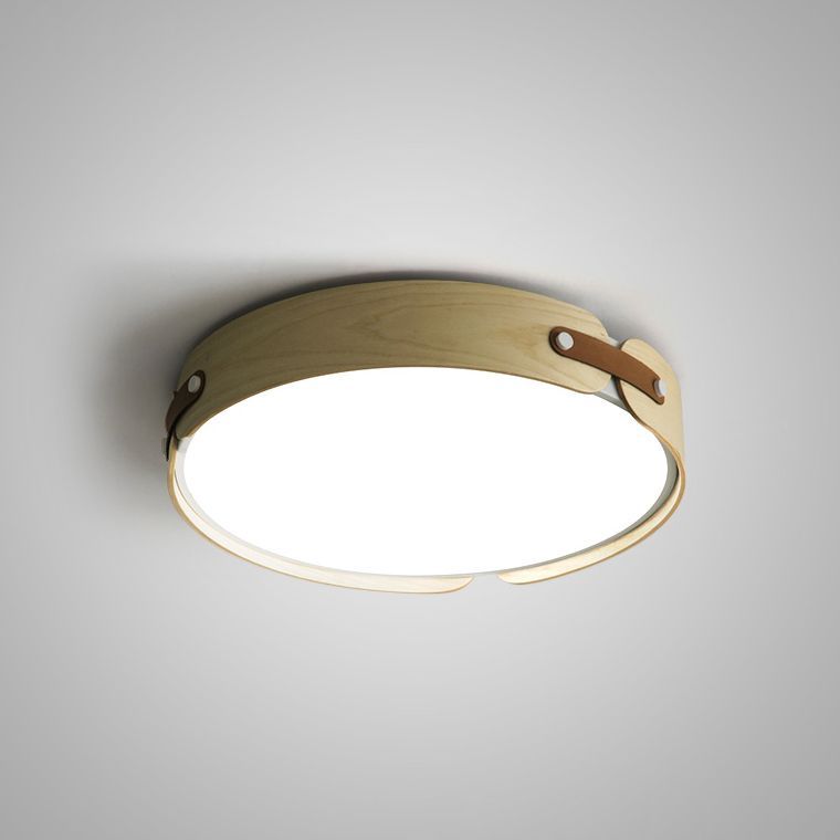 Потолочный светильник RANGE 3 D57 Light wood 57*57*10 см, 1*LED*54W, 3000K, ImperiumLoft RANGE03, Белый