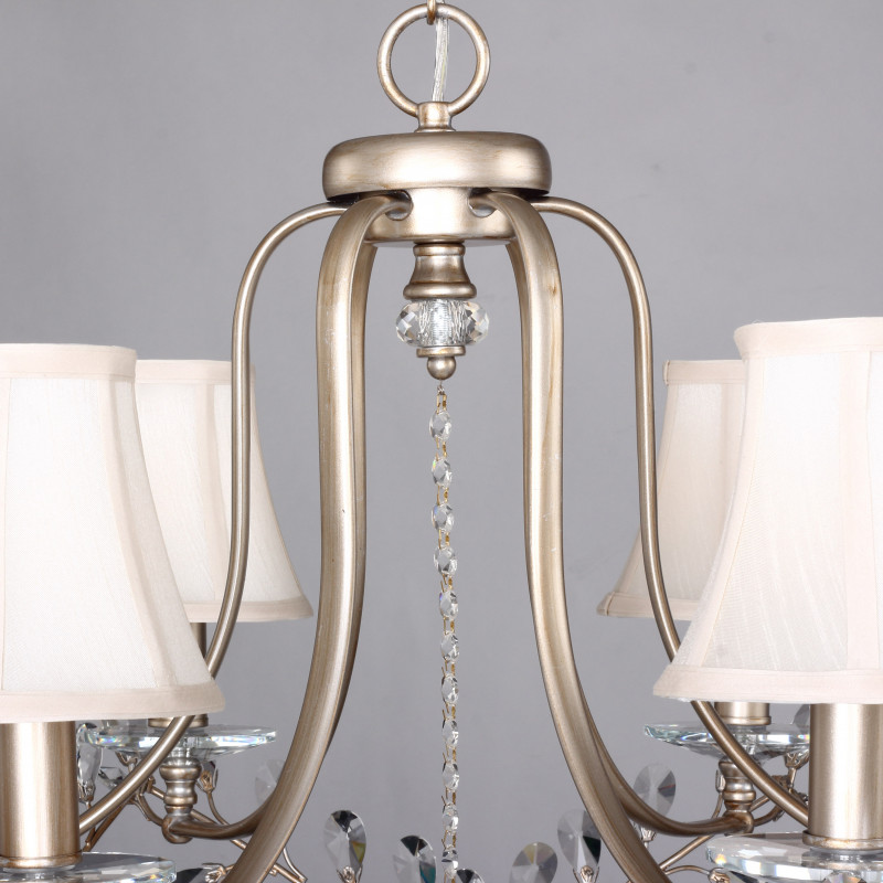 Подвесная люстра Favourite Glory 2171-6P, D700*H550/1550, античного серебра