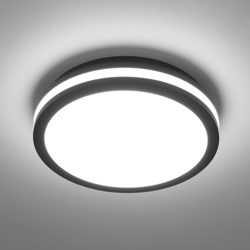 Светильник 23*5 см, 18W, 3000-4000-6500K Citilux CL711011V LUNS Черный  IP64