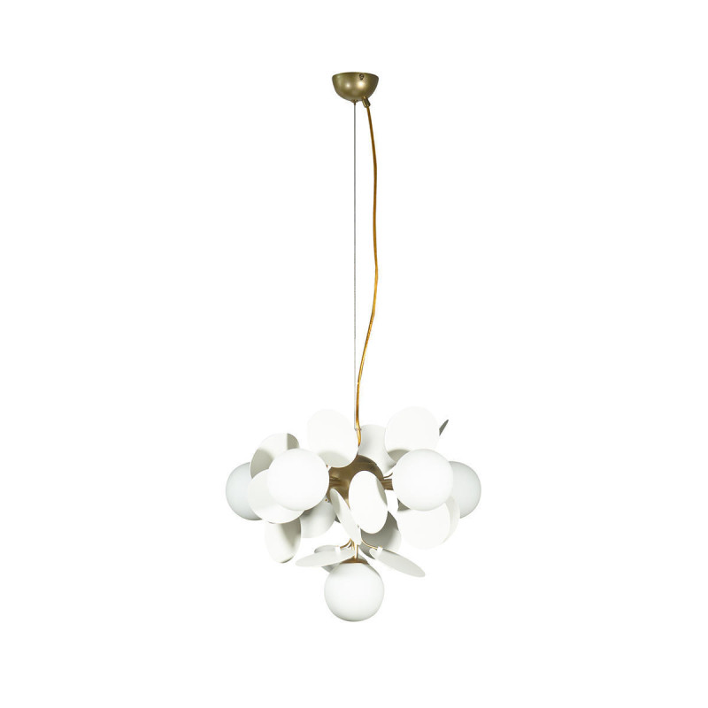 Люстра подвесная Matisse 10008/6 white, диаметр 35 см, золото