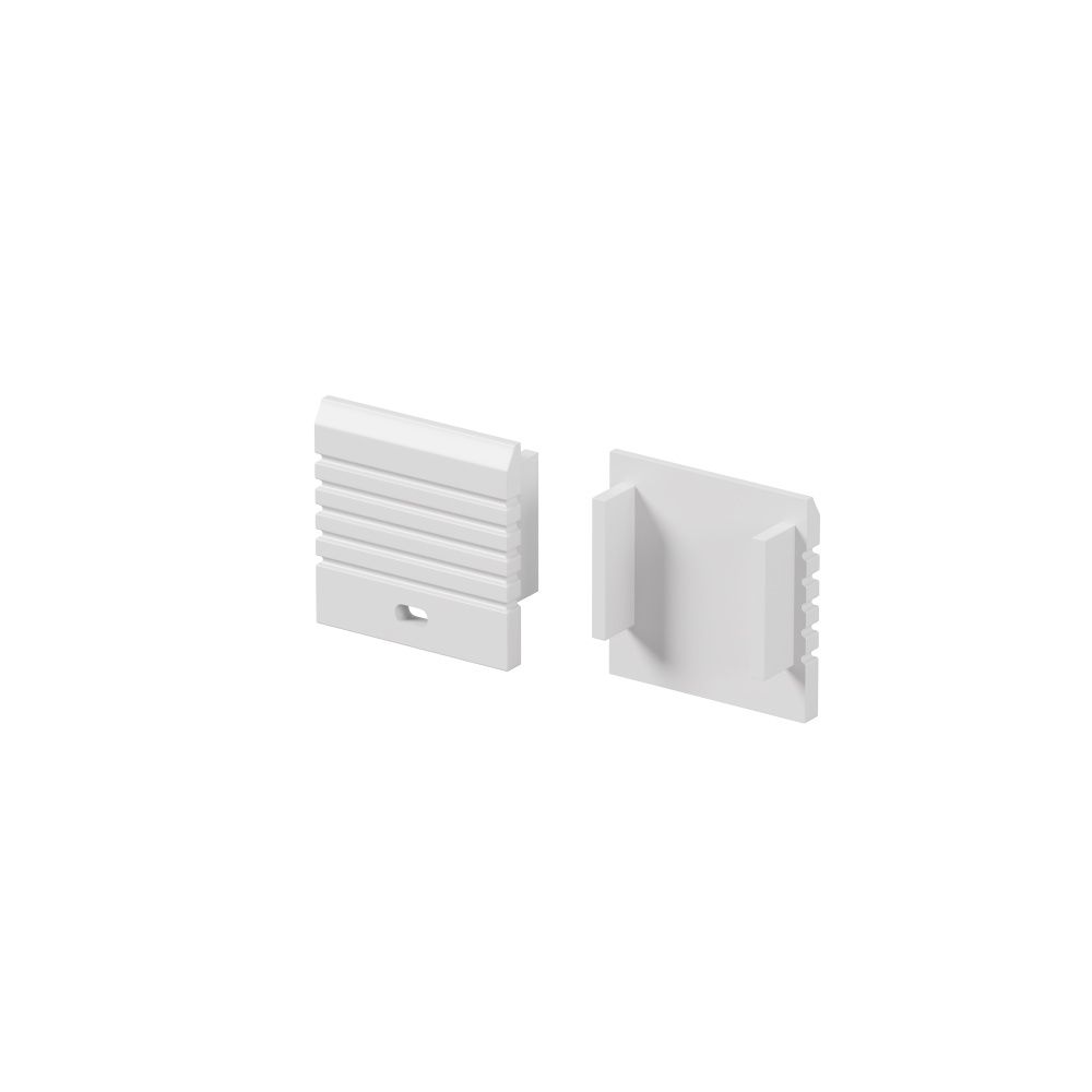 Комплект заглушек (для профиля 35×35) 2 шт., ALM-3535A-S-EC 642033, 1*4*4 см, Maytoni Led Strip 642033, Белый