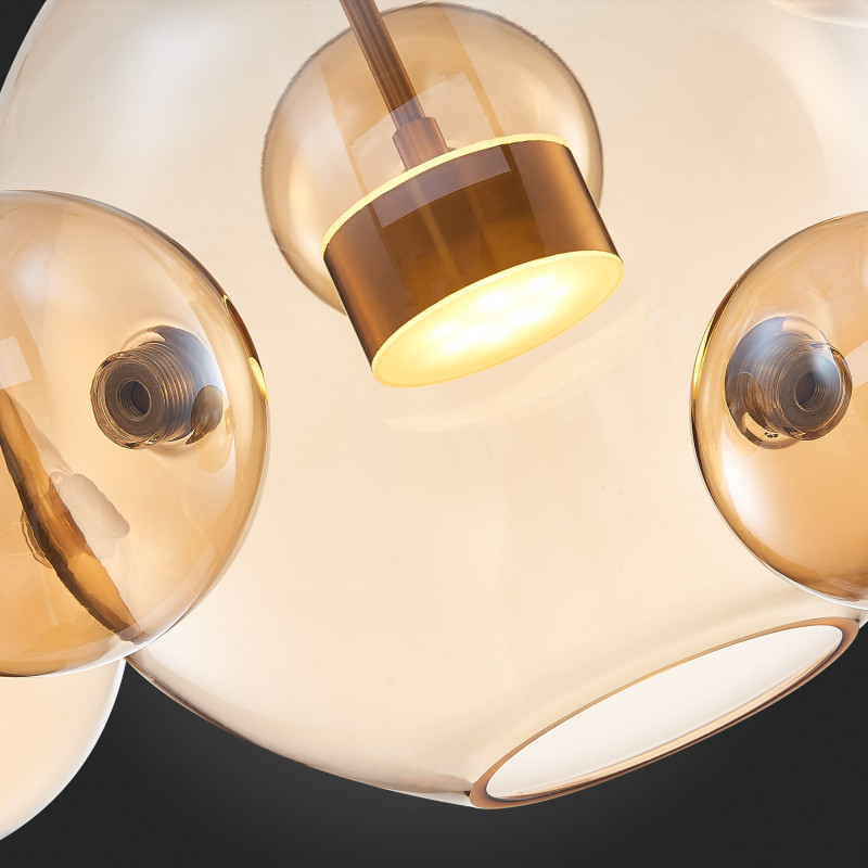 Светильник подвесной 52 см, 10W 3000K ST LUCE BOPONE SL1133.313.01 Латунь