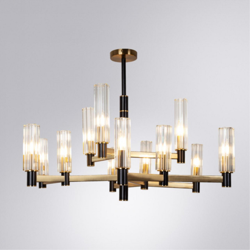 Светильник 90 см, Divinare 2654/17 LM-12, черный-латунь