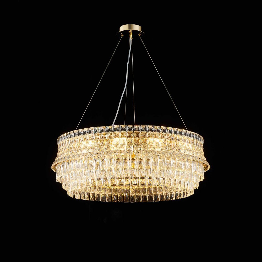 Люстра Ø800 x H280 (1200) мм, E14 12 x 40W (480W) NewRgy H GOLD (Золото) M52-ф800*H280 H GOLD