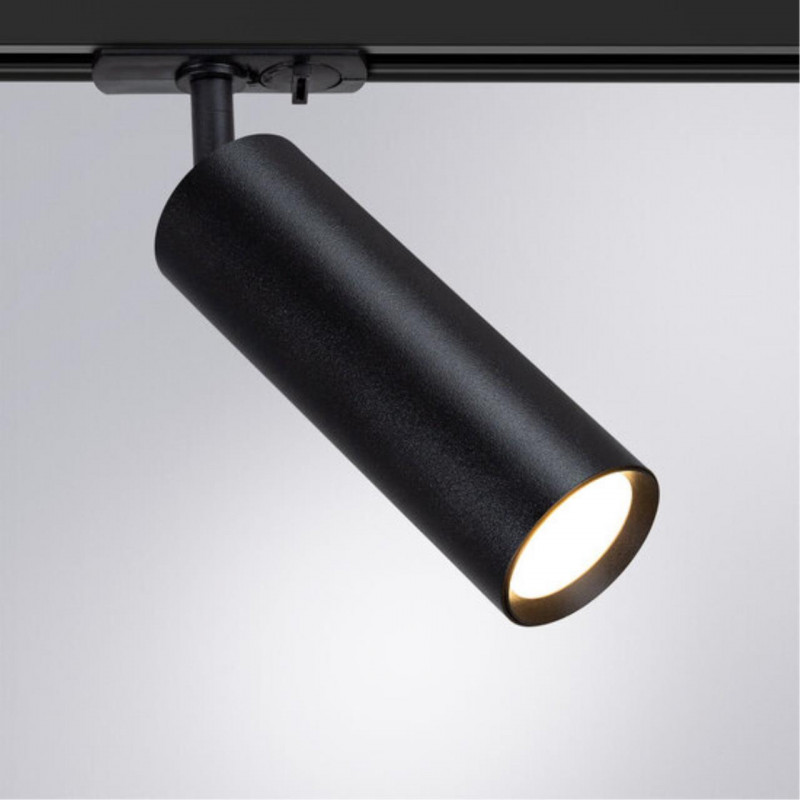 Трековый светильник 8,5*24 см, Arte lamp Beid Черный A1515PL-1BK