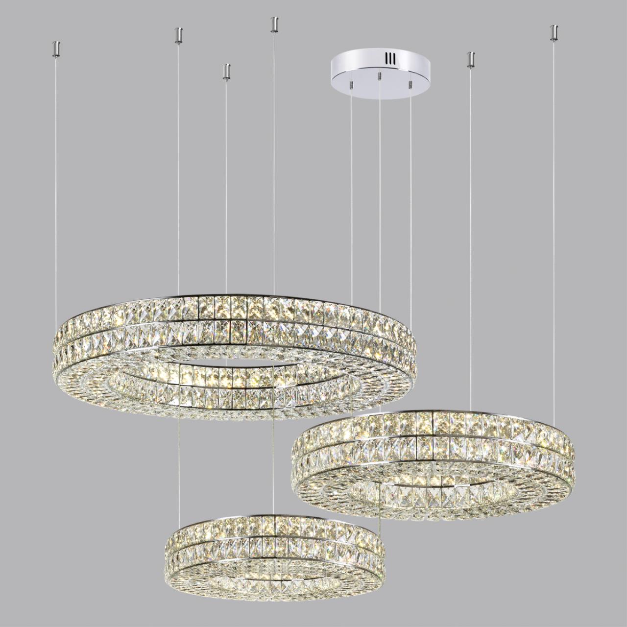 Потолочная база 20*22*5 см,  LED*W, 4000 К, Odeon Light Panta, хром 4927/3R