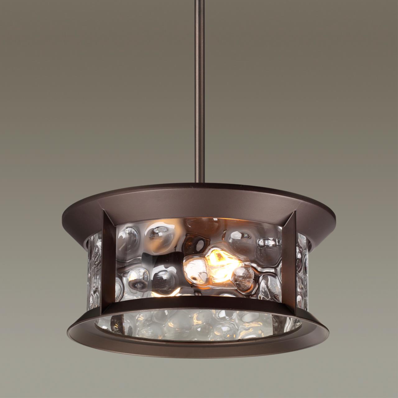 Уличный подвесной светильник Диаметр 35 см Odeon Light Mavret 4961/2 Коричневый