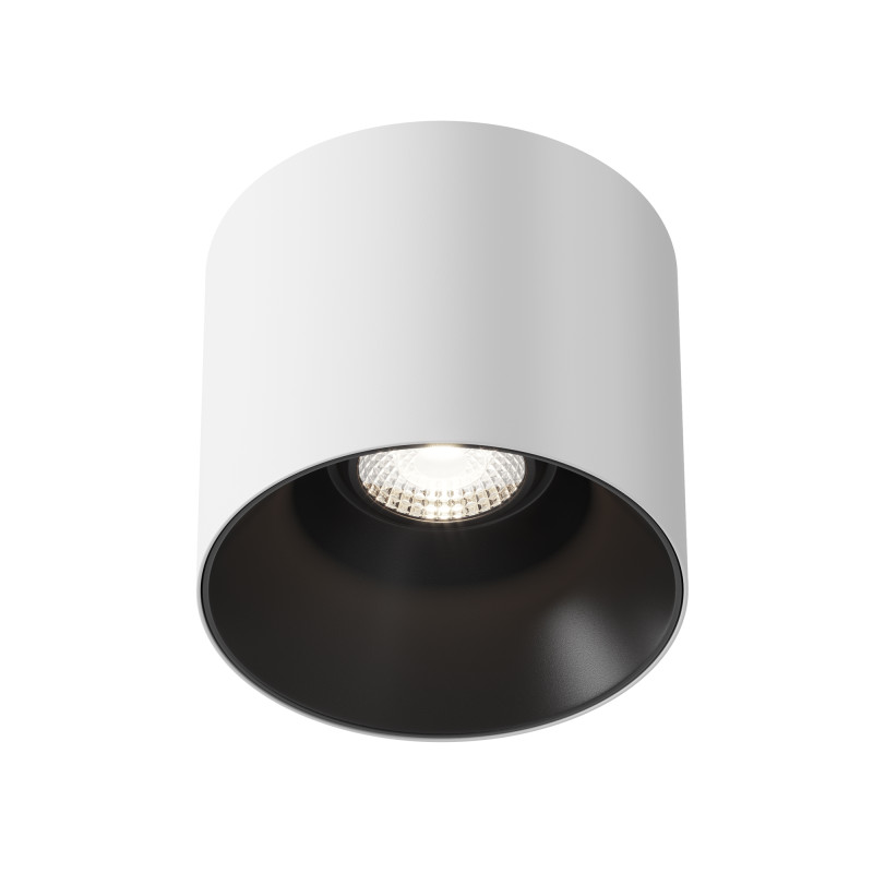 Светильник 13 см, 25W, 3000K, Maytoni Technical Alfa LED Dim Triac C064CL-01-25W3K-D-RD-WB, белый-черный