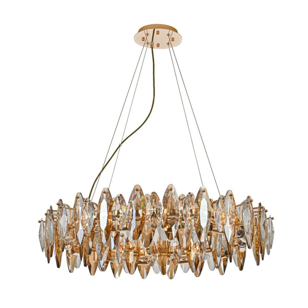 Подвесная люстра 80 см, Favourite Glans 4719-12P, золото
