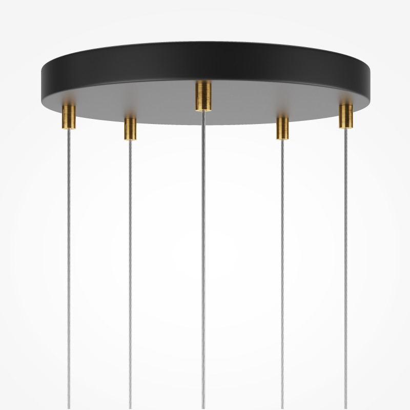 Каскадная люстра 45*45*318,5 см, LED, 58W, 3000К, Maytoni Area MOD295PL-L60BBS3K черный