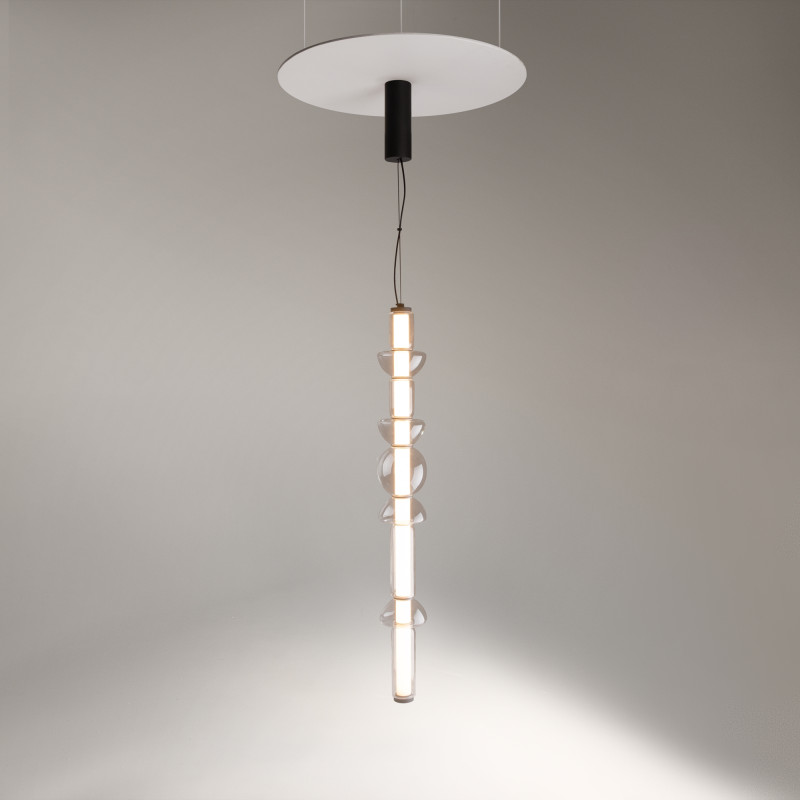 Подвесной светильник 98*16*39,5*137,5 см, LED*39W, 3000 К, Cosmo MOD210PL-L39B3K Maytoni, Черный