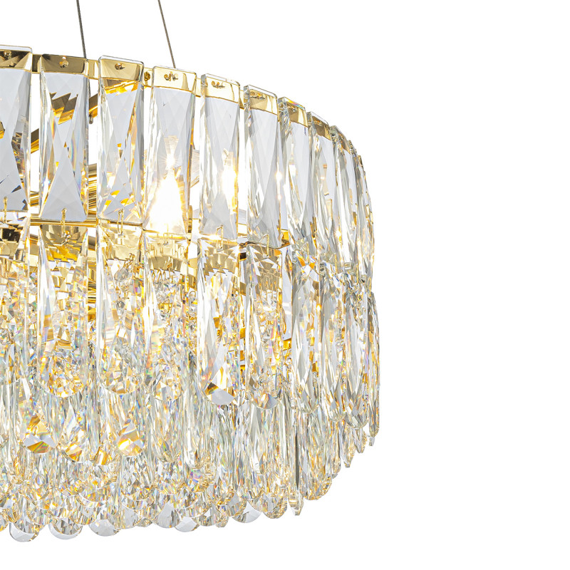 Подвесная люстра 60*60*126 см, 12*E14, 480W, Indigo VORTICE V000597 золотой, 12050/12P Gold