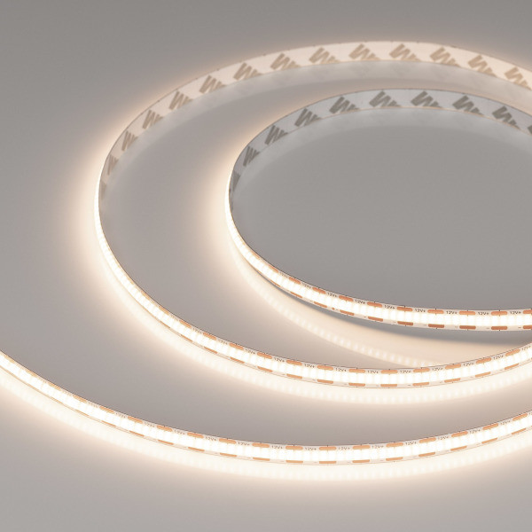 Лента COB-X400-8mm 12V Warm3500 (9 W/m, IP20, CSP, 2.5m), Arlight 044588. Цена указана за 2,5 метров. Продается кратно 2,5 метрам.