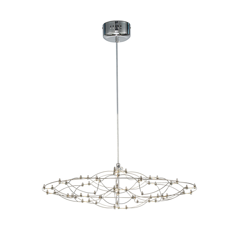 Подвесная люстра 58,5*219 см, 1*LED, 23W, 3000-6000К, Favourite Thinner 4305-6P хром