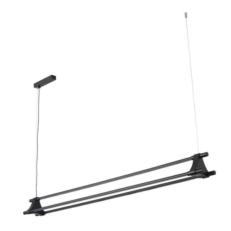 Светильник подвесной 138 см, 30W, 4000K, Crystal Lux CLT 071C L1400 BL, черный