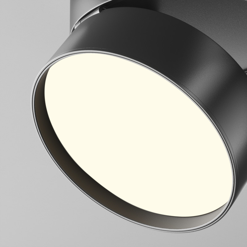 Накладной светильник 12*12*8,2 см, LED, 18W, 4000К, Maytoni Technical ONDA C024CL-18W4K-B-1 черный