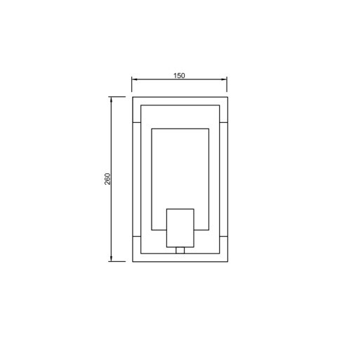 Бра 9*15*26 см, 1*E27 хром Vele Luce Palermo VL5023W01