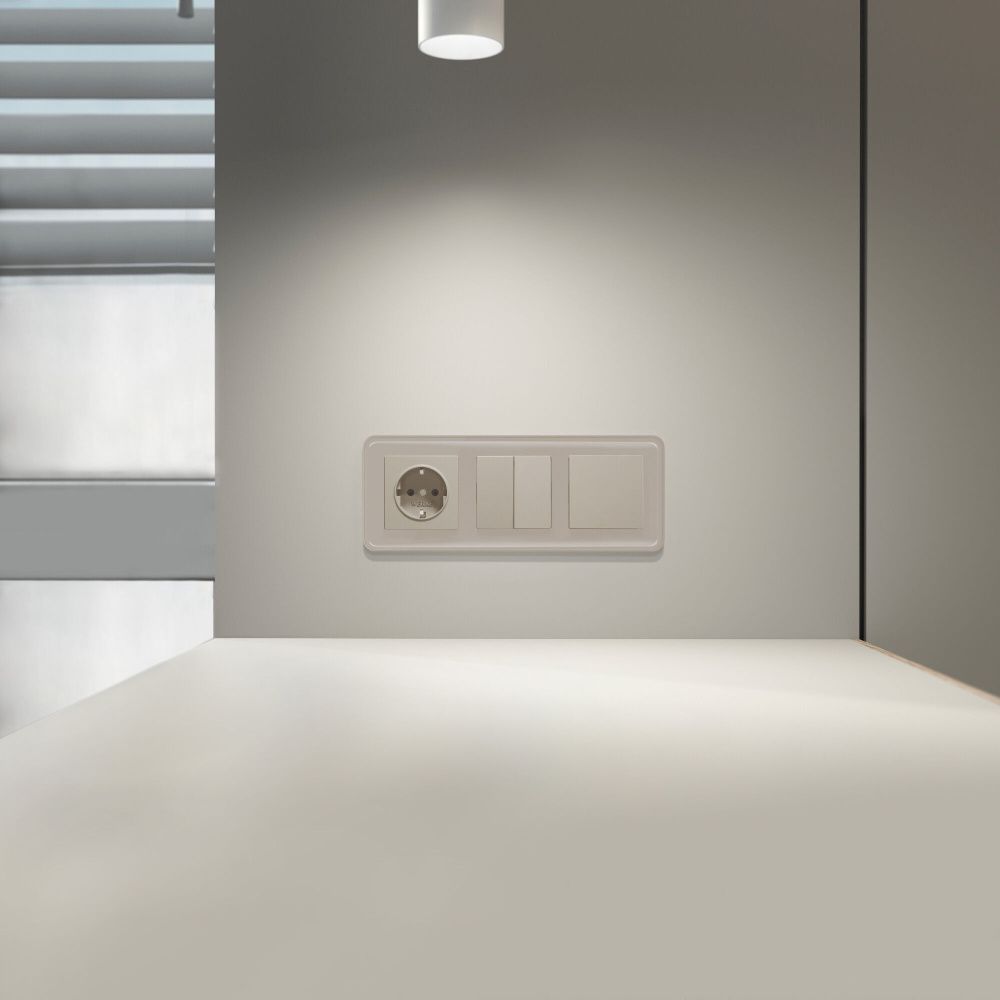 W1210004 Выключатель одноклавишный, дымчатый Werkel, 4690389211874