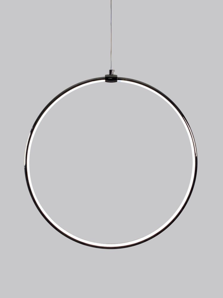 Светильник подвесной SPF-8659 BLACK/ЧЕРНЫЙ ГЛЯНЕЦ D500/H1500/1/LED/20W 22-08 HOOP1