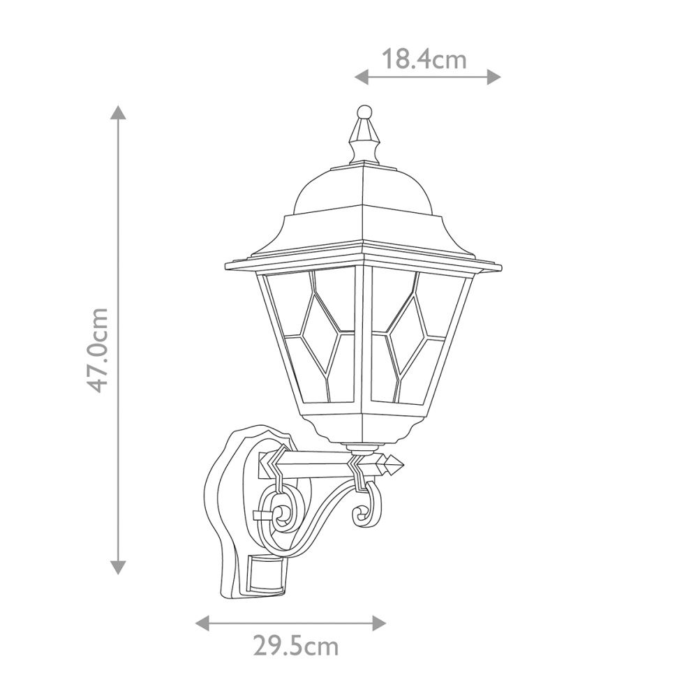 Настенный фонарь Elstead Exterior, Арт. NR1-PIR-BLACK