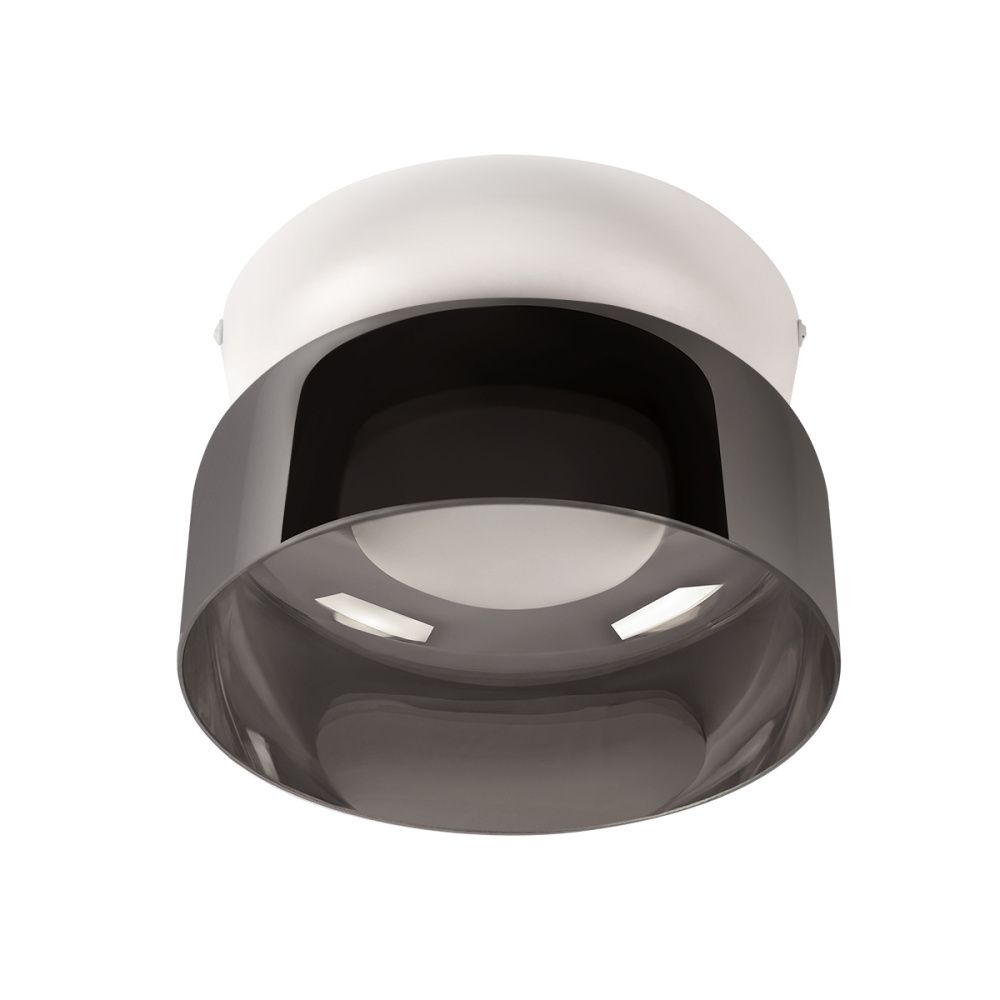 Потолочный светильник 17 см, 6W, 3000K, LOFT IT Totem 10466 Smoke, белый-дымчатый