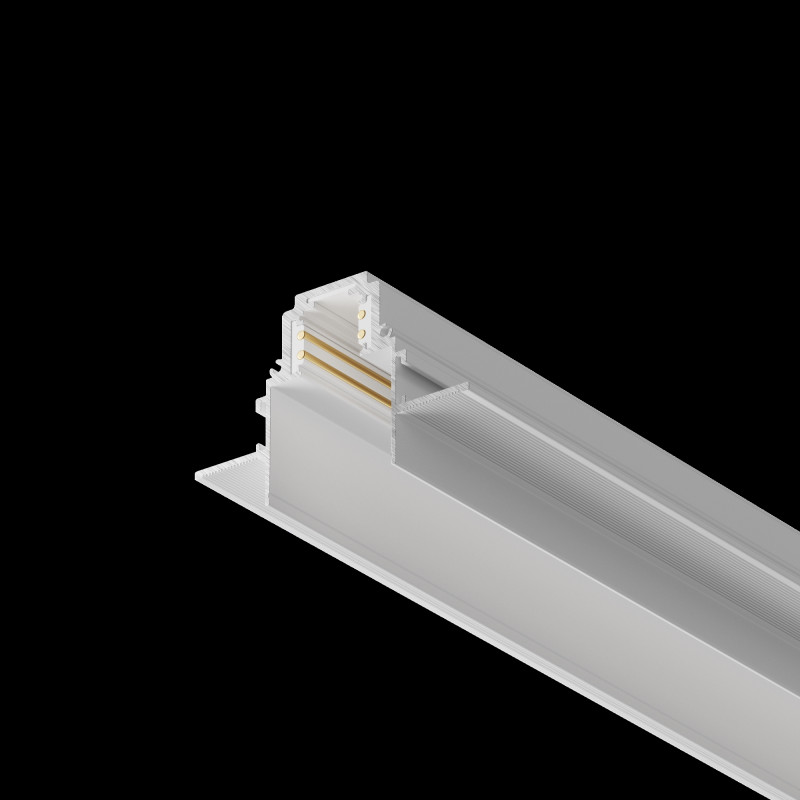 Шинопровод 200 см встраиваемый Maytoni Technical Magnetic track system S35 TRX004-222W черныйIP 20