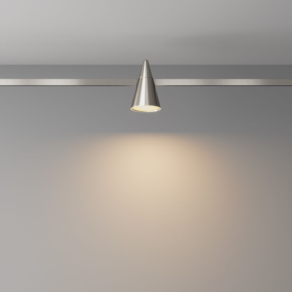 Трековый светильник  TR146-1-5W3K-PT **-11,5 см, *LED*5W, K, Maytoni technical FLARITY TR146-1-5W3K-PT, Платина