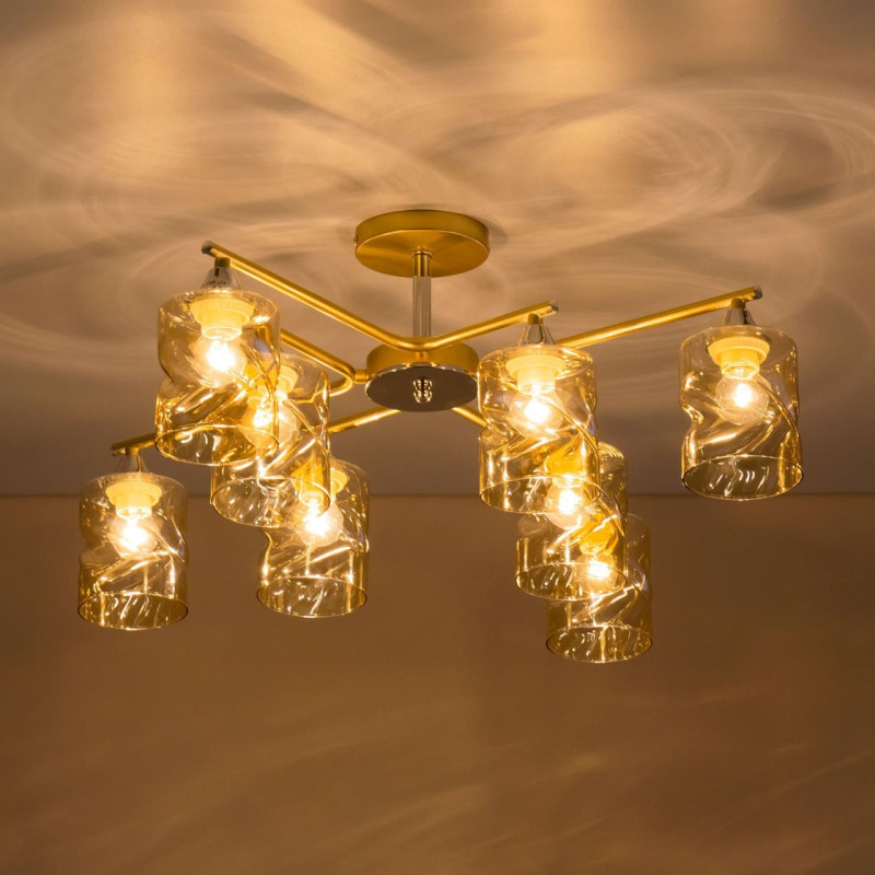 Люстра 70 см Citilux Клод CL137182 золото