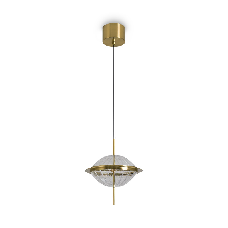 Подвесной светильник 258 см, LED,  16W, 3000К, Freya Whisper FR6184PL-L16BS латунный