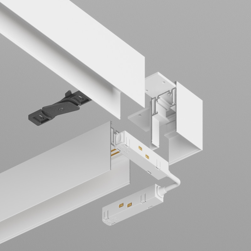 Комплектующие для накладной трековой системы Maytoni Technical Magnetic track system S35 TRA004CL-21W белыйIP 20