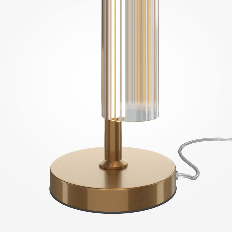 Настольная лампа 15*15*50 см, LED, 3000К, Maytoni Loom MOD258TL-L8BS3K латунный