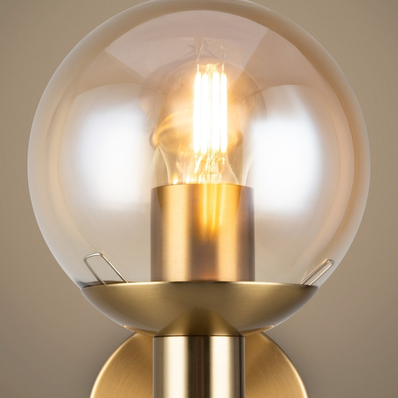 Светильник 21 см, Freya Globo FR5175WL-01BS, латунь