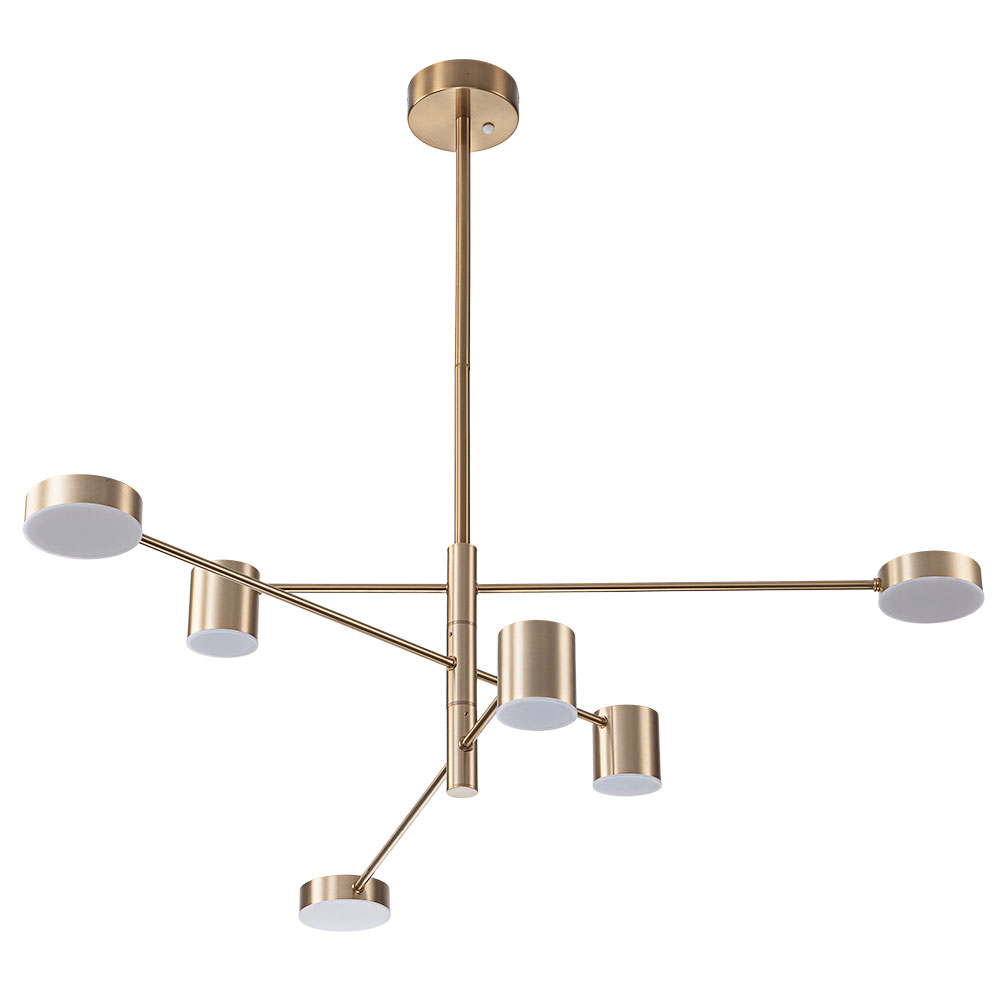 Люстра 30*99 см, 1*LED, 40W, 3000-6000K Arte Lamp Stanley A2476PL-40PB, Латунь