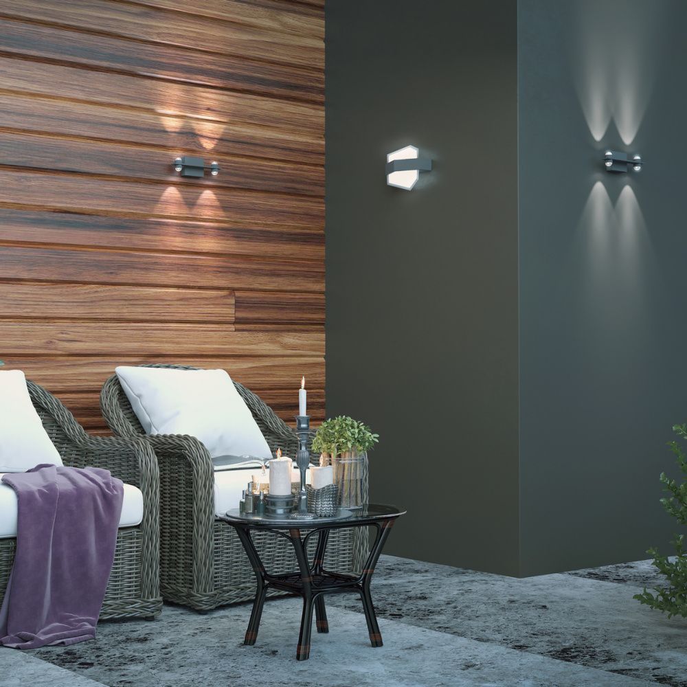 Уличный настенный светодиодный светильник Novotech Kaimas 358574, 12W LED, 4000K, темно-серый