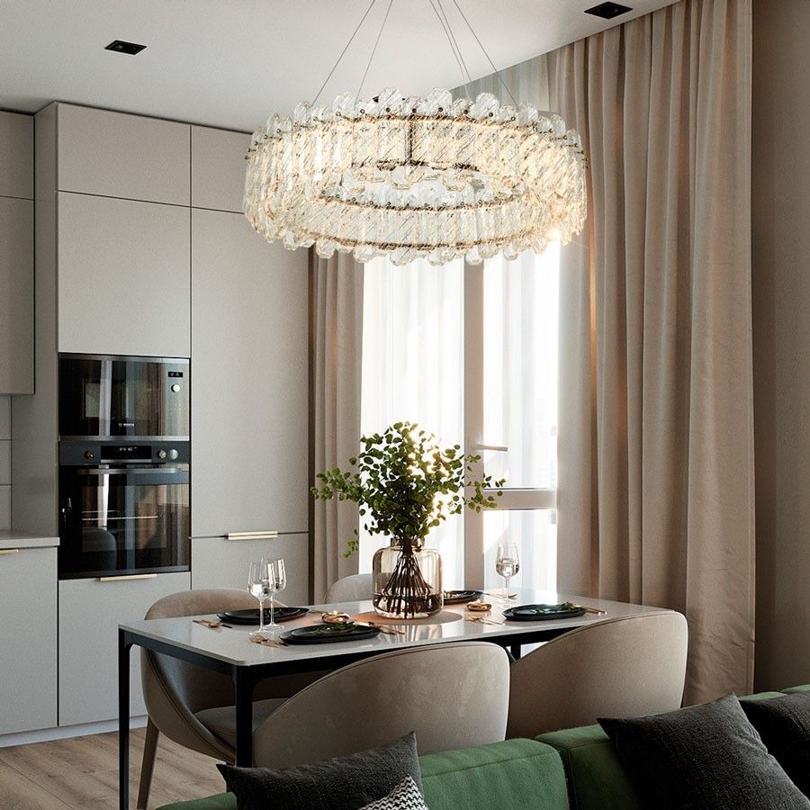 Подвесная люстра 80*80*120 см, LED 88W, 3000 / 6000K, Золото MODELUX ML.350.800 GD