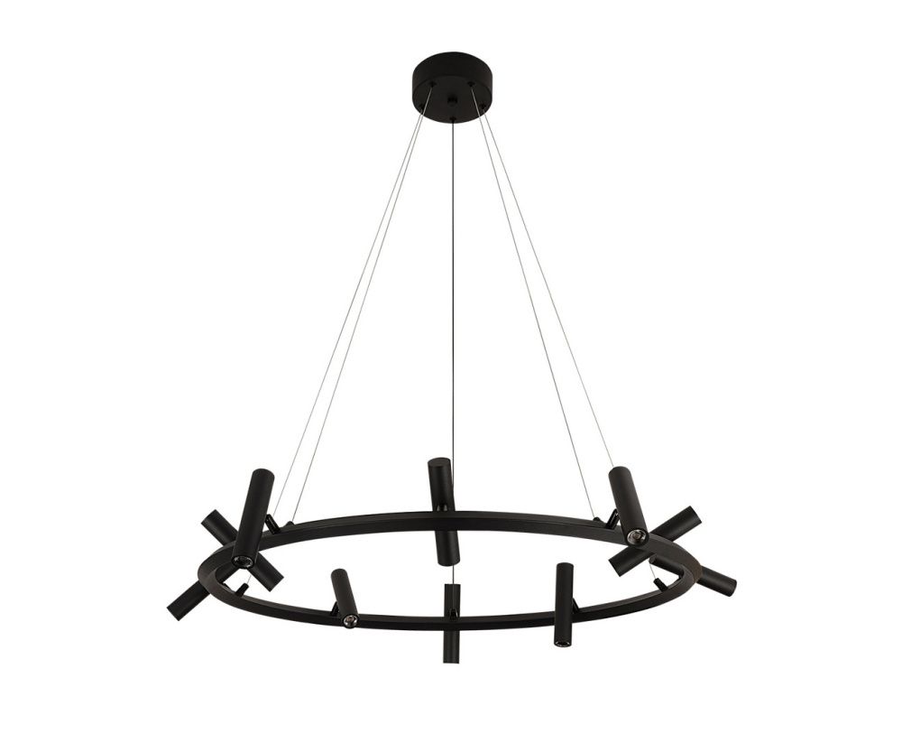 Люстра 100*150 см, LED 30W, 4000K Верония черный 150см KIN07613-10A,19