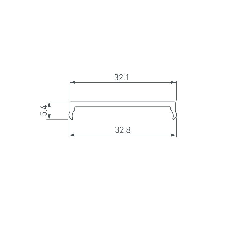 Экран Arlight 037240 200*3,3*0,5 см. Цена указана за 2 метра. Продается кратно 2 метрам.