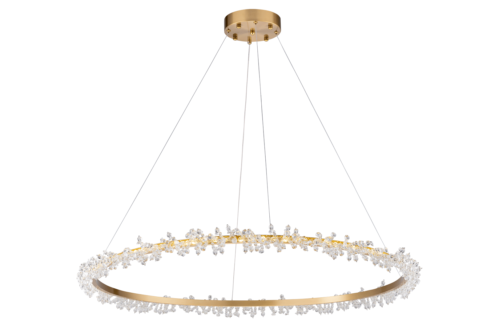 Люстра  1000*1000, LED, 62W 4000K NewRgy LED 555P-1000 BRONZE+CL, BRONZE+CL