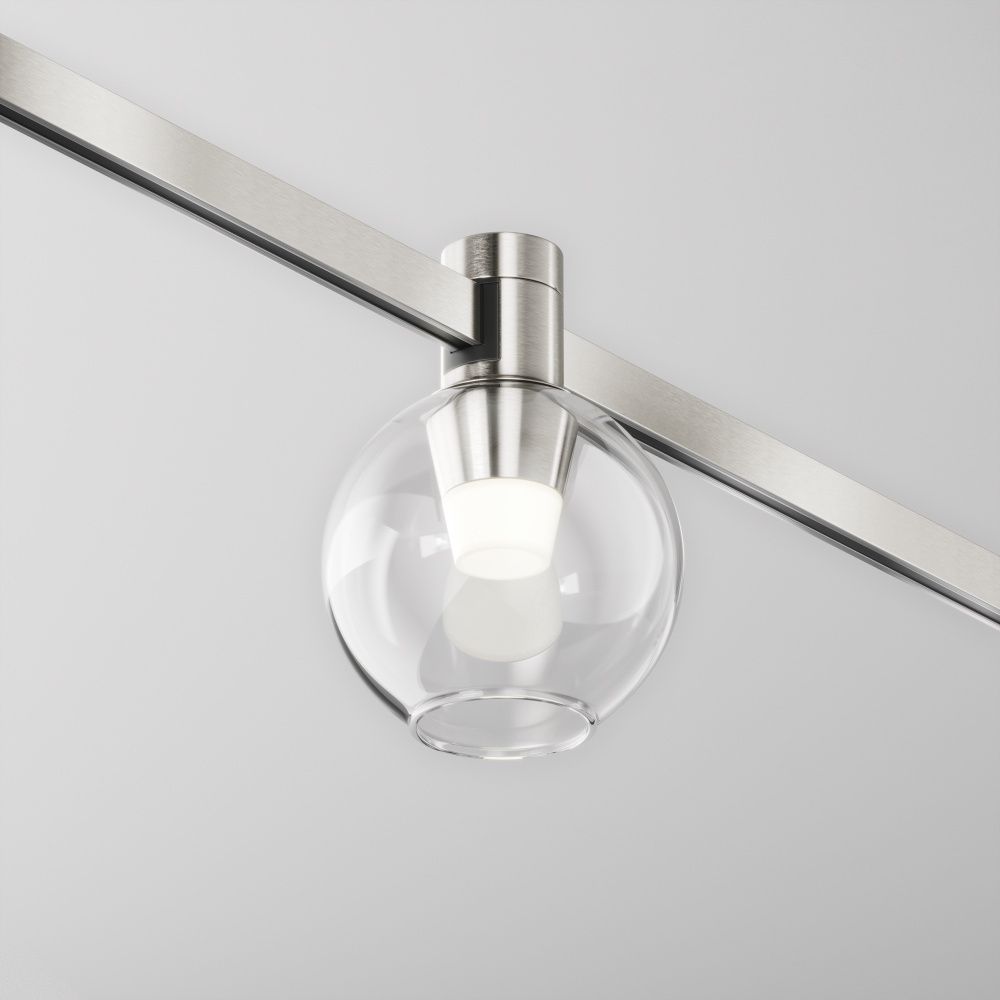 Трековый светильник  TR148-1-3W4K-PT **-11,5 см, *LED*3W, 4000K, Maytoni technical FLARITY TR148-1-3W4K-PT, Платина