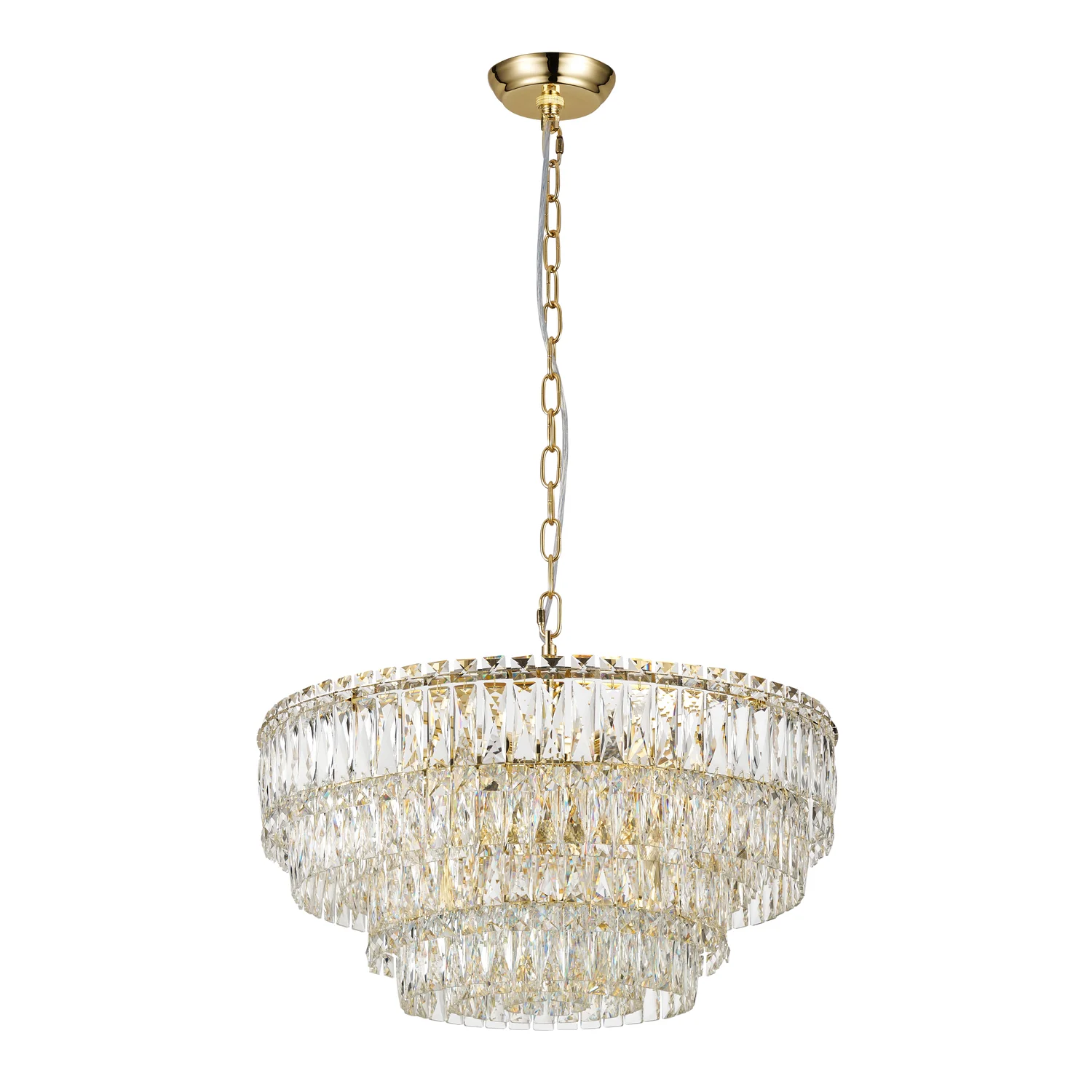 Подвесная люстра 60 см, Favourite 4781-12P Adamas, золото