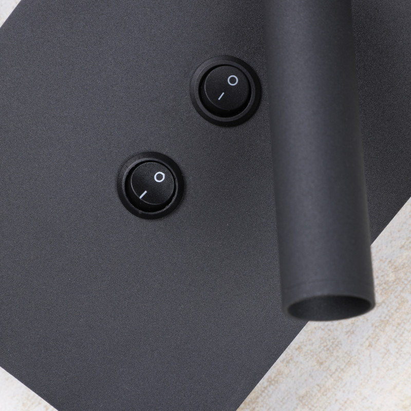 Бра Favourite Illusio 2412-2W, D80*W140*H450, черный