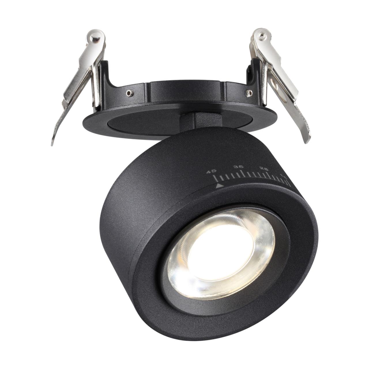 Светодиодный светильник 8 см, 18W, 4000K, Novotech Spot Eddy 358944, черный